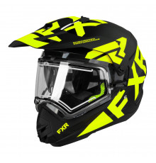 Шлем FXR Torque X Team с подогревом Blk/Hi-Vis, S