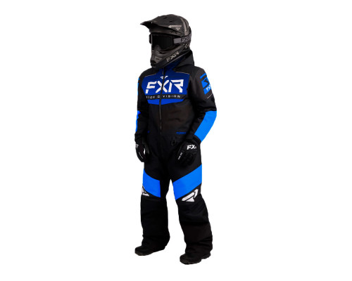 Комбинезон FXR Helium с утеплителем Black/Blue Fade, 6