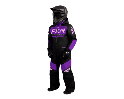 Комбинезон FXR Helium с утеплителем Black/Purple/Lilac, 8