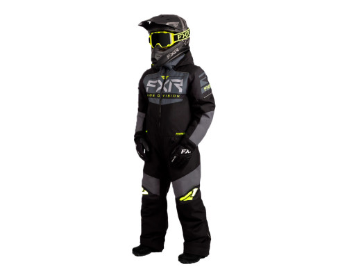 Комбинезон FXR Helium с утеплителем Black/Charcoal/Hi Vis, 10
