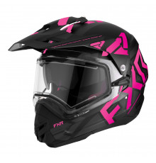 Шлем FXR TORQUE X TEAM W/ E SHIELD & SUN SHADE с подогревом Black/Electric Pink, XS