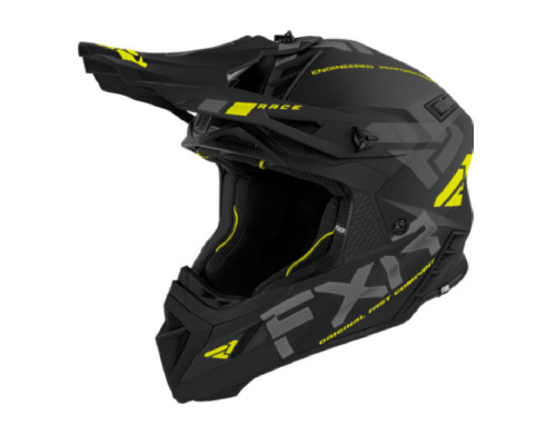 Шлем FXR Helium Race Div Black/Hi Vis, L