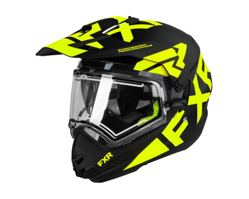 Шлем FXR Torque X Team с подогревом Blk/Hi-Vis, M