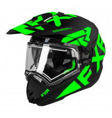 Шлем FXR Torque X Team с подогревом Blk/Lime, L