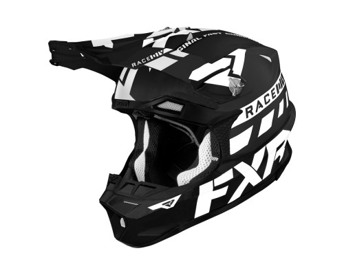 Шлем FXR Blade Race Div Black/White, 2XL