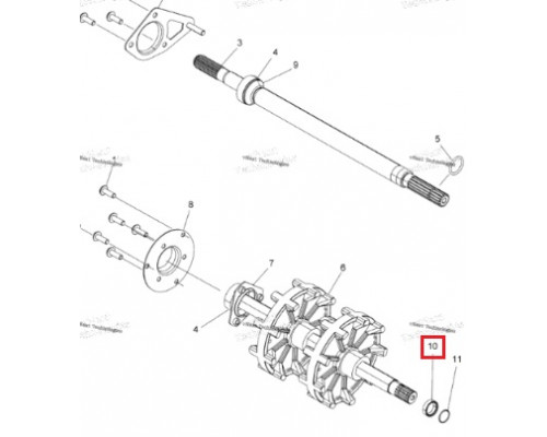 SM-03149 Комплект Подшипников Для Polaris 5020588, 3514526, 3514525, 5410613, 3610030, 3514309, 7718406