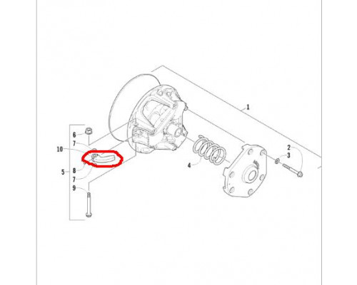 0746-703 Грузик 68 Грамм Для Arctic Cat