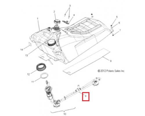 SM-07361 SPI Топливный Фильтр В Сборе Для Polaris 2204609