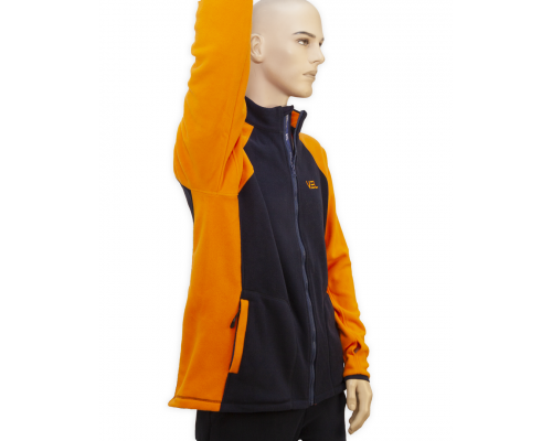 Флисовая Кофта VEL Route Zip Navy/Orange 122-2023 