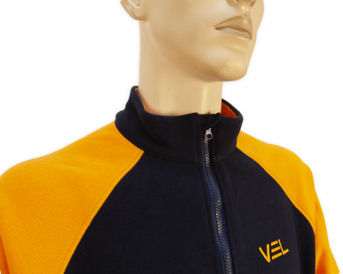 Флисовая Кофта VEL Route Zip Navy/Orange 122-2023 
