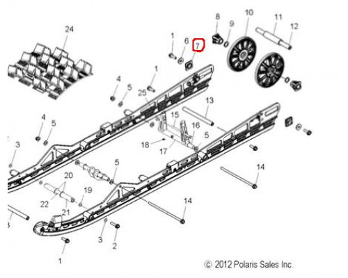 5436496 Распорка Для Polaris