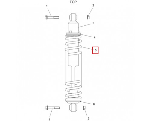 7041261-133 Пружина Переднего Амортизатора Для Polaris Widetrak LX