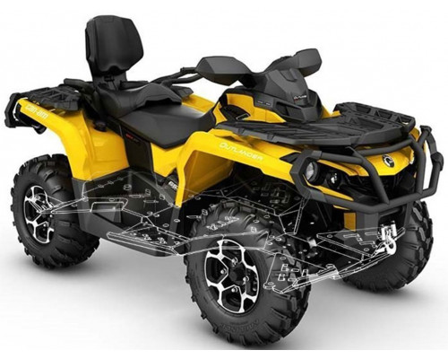 KTZ Защита Днища Для BRP Can-Am Outlander L MAX 450, 570 (2015+)