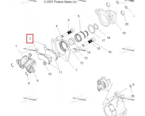 FA314 BZR Тормозные Колодки Для Polaris 2202414