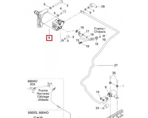 SM-01214 SPI Стартер Электрический Для Ski Doo 515175562, 515175843, 515176003, 515176133