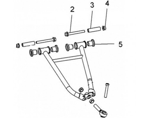 SM-08274 SPI Комплект Втулок Верхних Рычагов Для Polaris 5133860, 7547180, 5434932, 7518384