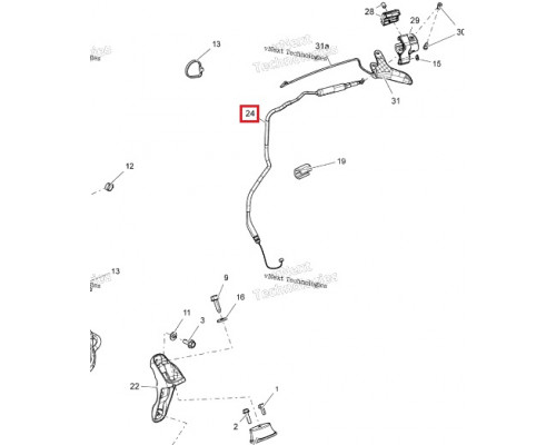 SM-05214 SPI Тросик Газа Для Ski Doo 512060673, 512060551, 512060423, SM-05173
