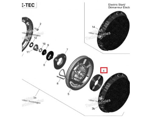 11-158 SPI Пружина Ручного Стартера Для Ski Doo 420939115