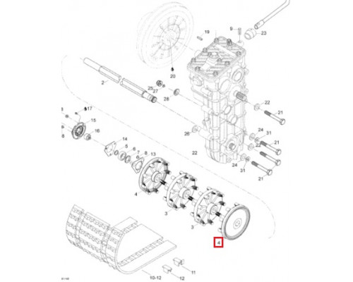 415067400 Шестерня Вала Привода Гусеницы Для Ski Doo