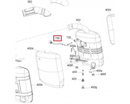 514055423 Датчик Температуры Выхлопных Газов Для Ski Doo
