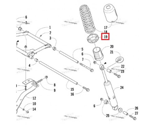 0603-259 Фиксатор Пружины Задней Подвески Для Arctic Cat