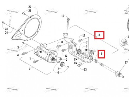 0745-361 Кронштейн Электростартера Для Arctic Cat