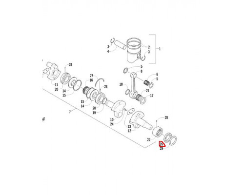 0930-051 Сальник Коленвала Для Arctic Cat 3003-759, 0930-003