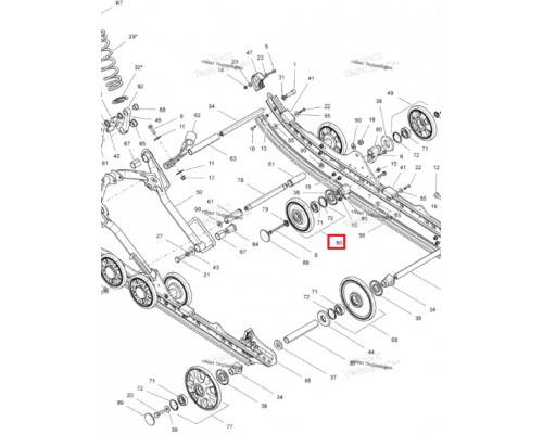 503191316 Ролик Гусеницы Для Ski Doo 503190577