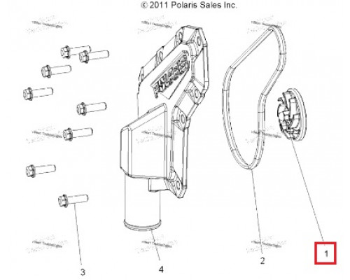 AT-10082A SPI Крыльчатка Помпы Охлаждения Для Polaris 5137483, 5138875
