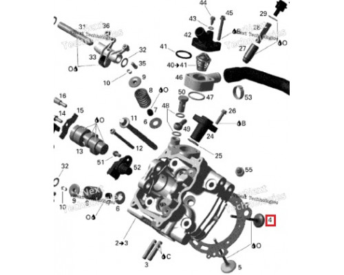 AU-09017I SPI Впускной Клапан Двигателя Для Ski Doo 420254350, 420254351, 420254352, 420254359