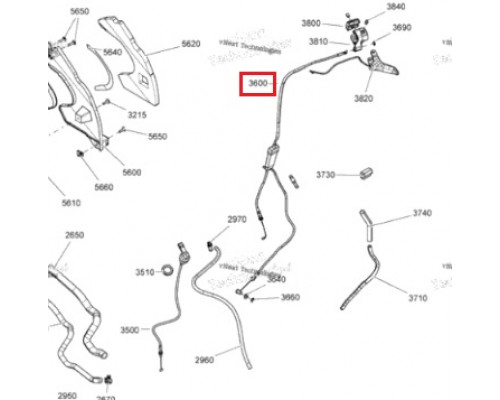 SM-05204 SPI Тросик Газа Для Ski Doo 512060411, 512060886, 512060546, 512060669