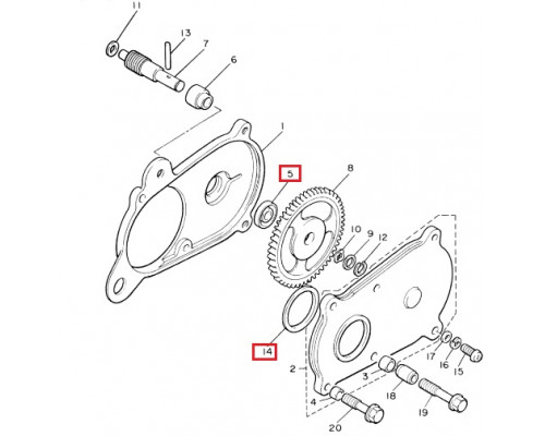 09-711027A2 SPI Комплект Сальников Коленвала Для Ski Doo