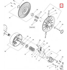 417127392 Шкив Ведомого Вариатора Для Ski Doo
