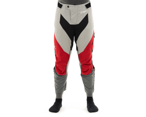 Штаны эндуро короткие DRAGONFLY Freeride Grey-Red 400140-22-920 