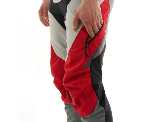 Штаны эндуро короткие DRAGONFLY Freeride Grey-Red 400140-22-920 