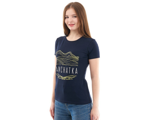 Футболка женская DRAGONFLY Kamchatka Синий 700123 