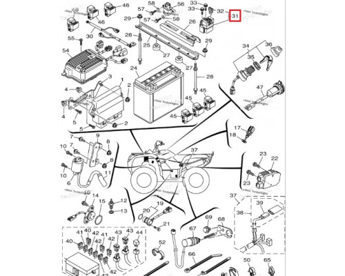 AT-01758 SPI Реле Стартера Для Yamaha 3B4-81940-00-00