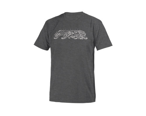 Футболка FXR DREAMLAND Char/Heather/White 2XL