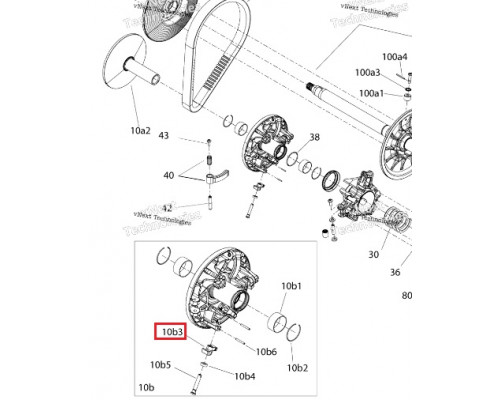 SM-03342 SPI Слайдеры Вариатора Для Ski Doo 417224478