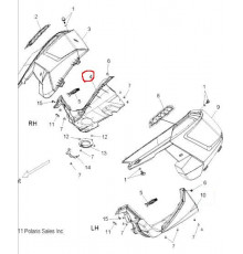 5438079-070 Панель Боковая Нижняя Правая Для Polaris