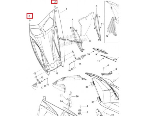 SM-12514 SPI Защелка Для Ski Doo 517302543