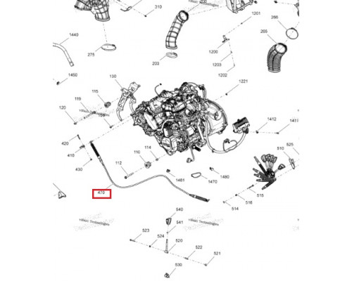 AT-05248 SPI Трос Переключения Передач Для BRP Can Am MAVERICK 707001809