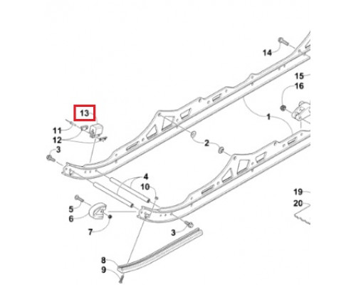 0604-918 Демпфер Задней Подвески Для Arctic Cat