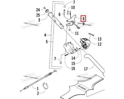 0609-795 Курок Газа Для Arctic Cat