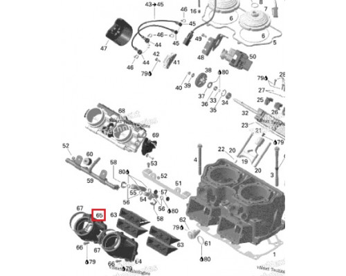 07-102-13 SPI Впускной Патрубок Карбюратора Для Ski Doo 420667060