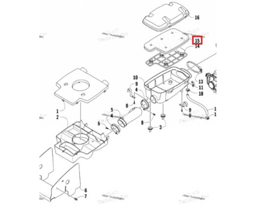 AT-07222 SPI Воздушный Фильтр Для Arctic Cat 0470-494, 0470-663