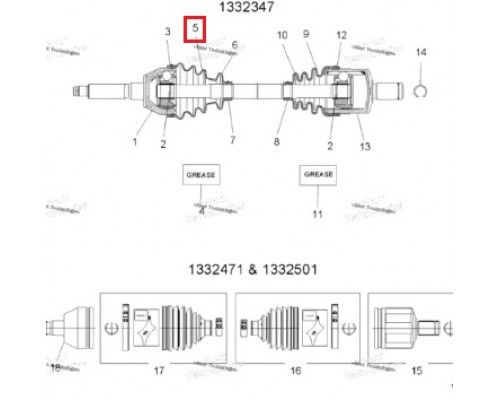 AT-08586 SPI Пыльник Привода Для Polaris 2201630 BRP Can Am 705500469
