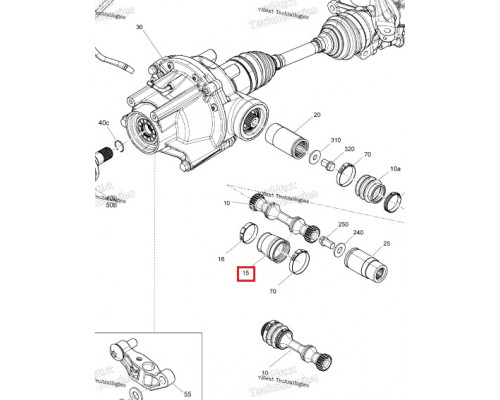 705401093 Пыльник кардана переднего все Outlander G2 705401093