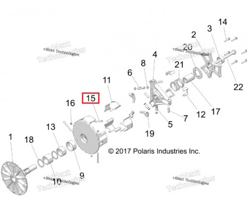 7520103 Болт Вариатора Для Polaris RZR Turbo