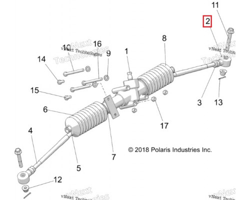 7061189 Рулевой Наконечник Для Polaris